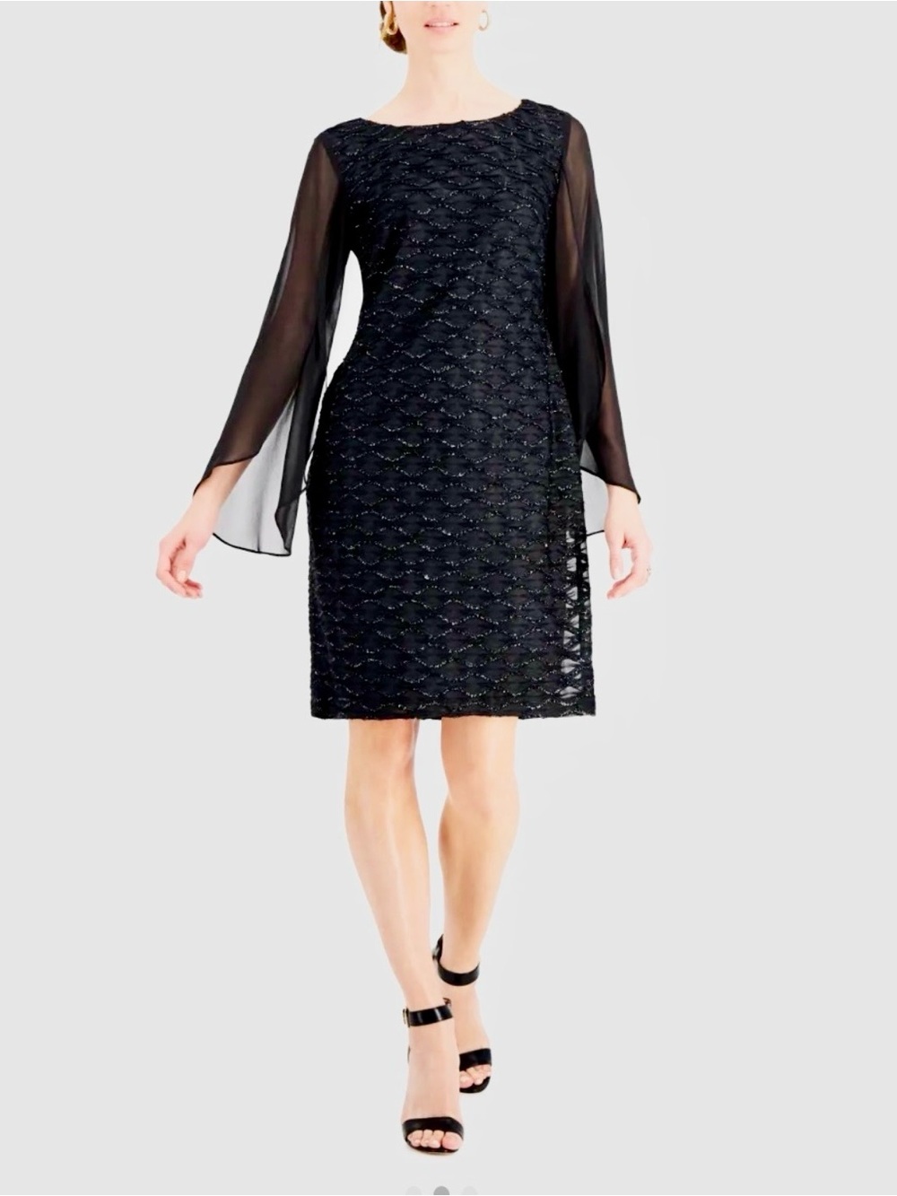 Connected Apparel Black Cocktail Dress